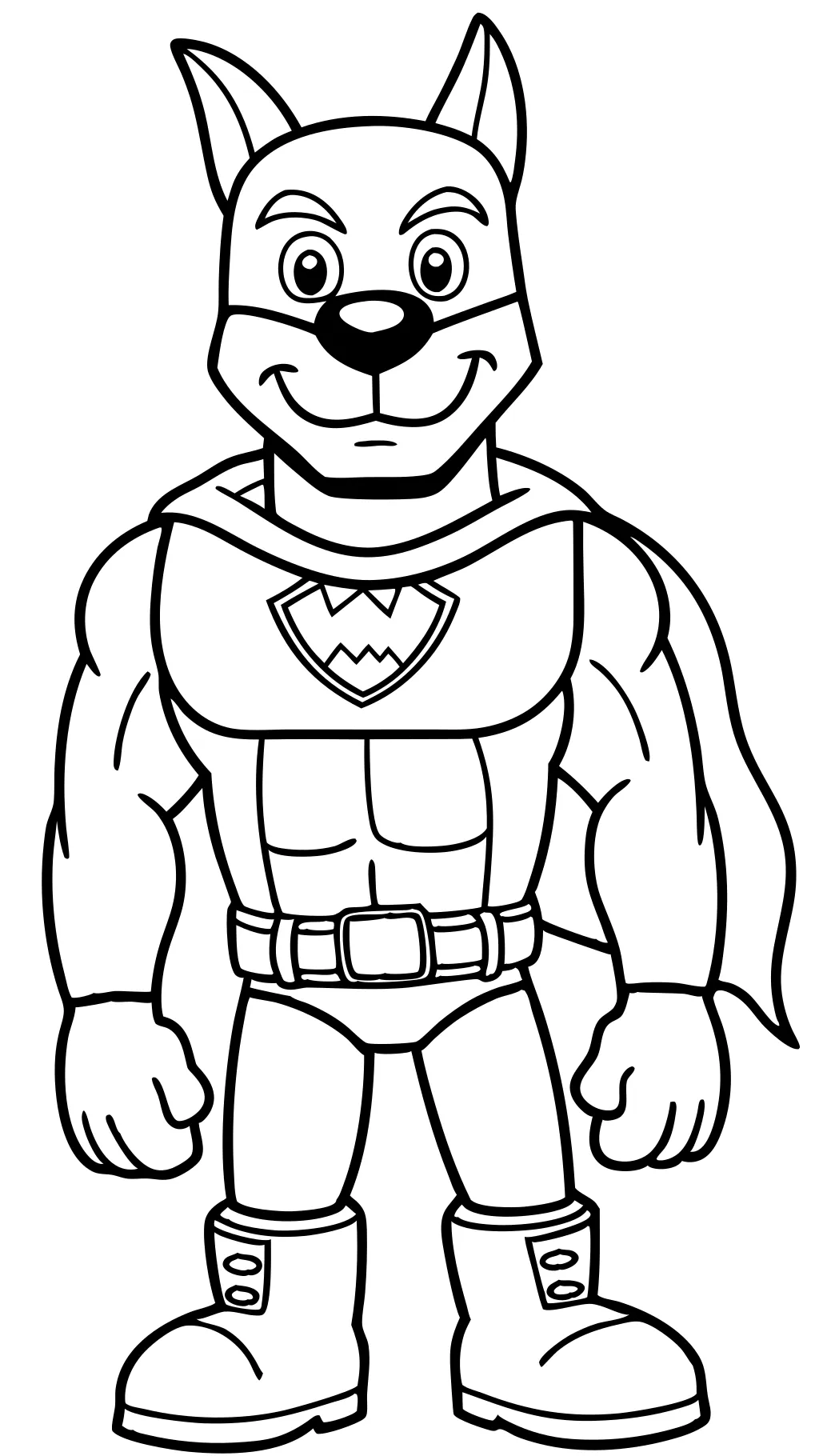 coloriage dogman